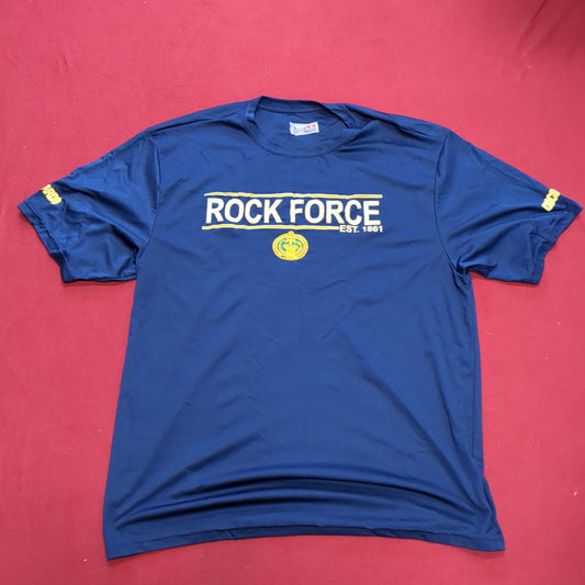 US Army Large Blue Rock Force T-Shirt  (cw- ea04-AUG195)