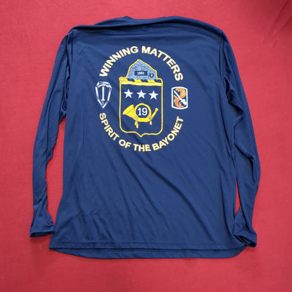 US Army Rock Force X-Large Blue Mens Crew Long Sleeve Shirt (cw- ea04-AUG196)