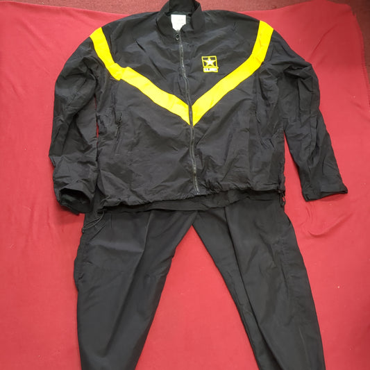 SET of APFU PT Large Long Jacket Pants Black Gold Cold Weather Excellent Condition (fb10-AUG197)