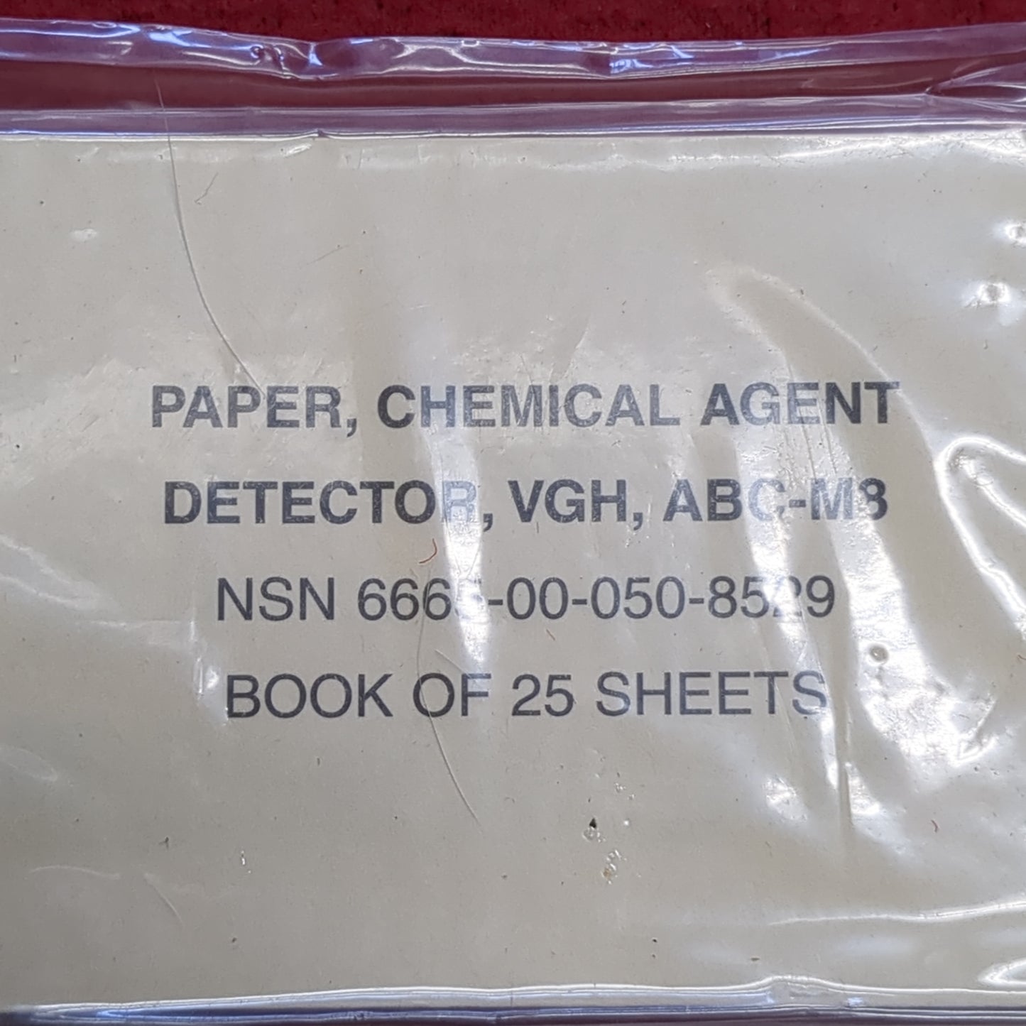 2 x Book of Chemical Agent Detector Paper VGH ABC M8 (12s (ab11-32)