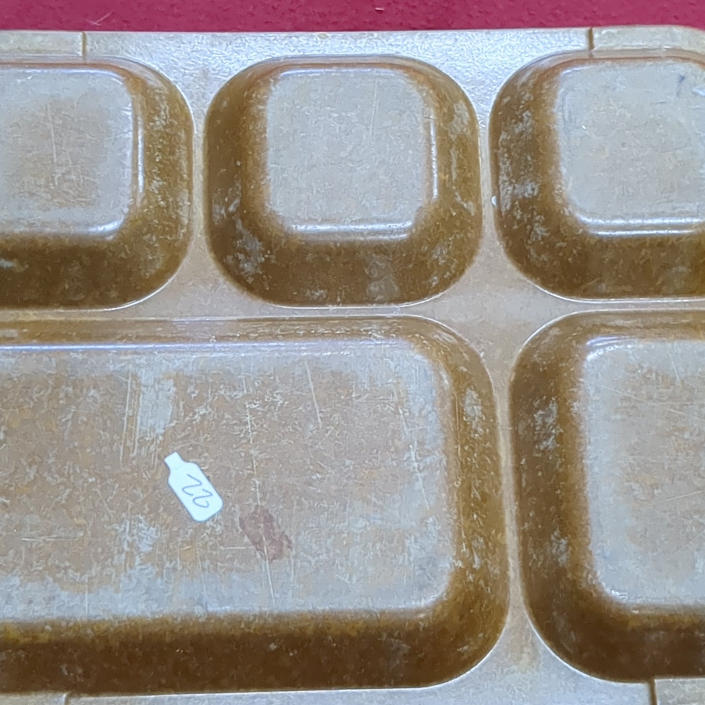 VINTAGE 1966 Halsey US Army Mess Hall Melamine Melmac Tray (12s (ab11-22)