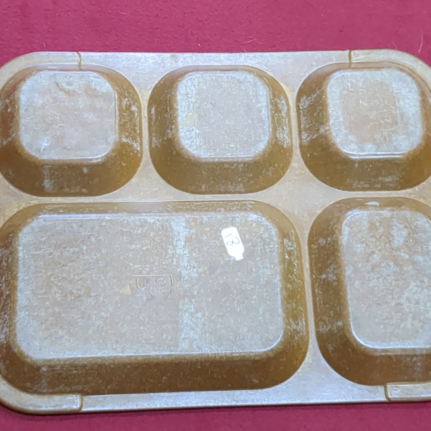 VINTAGE 1968 US Army Mess Hall Melamine Melmac Tray (12s (ab11-18)