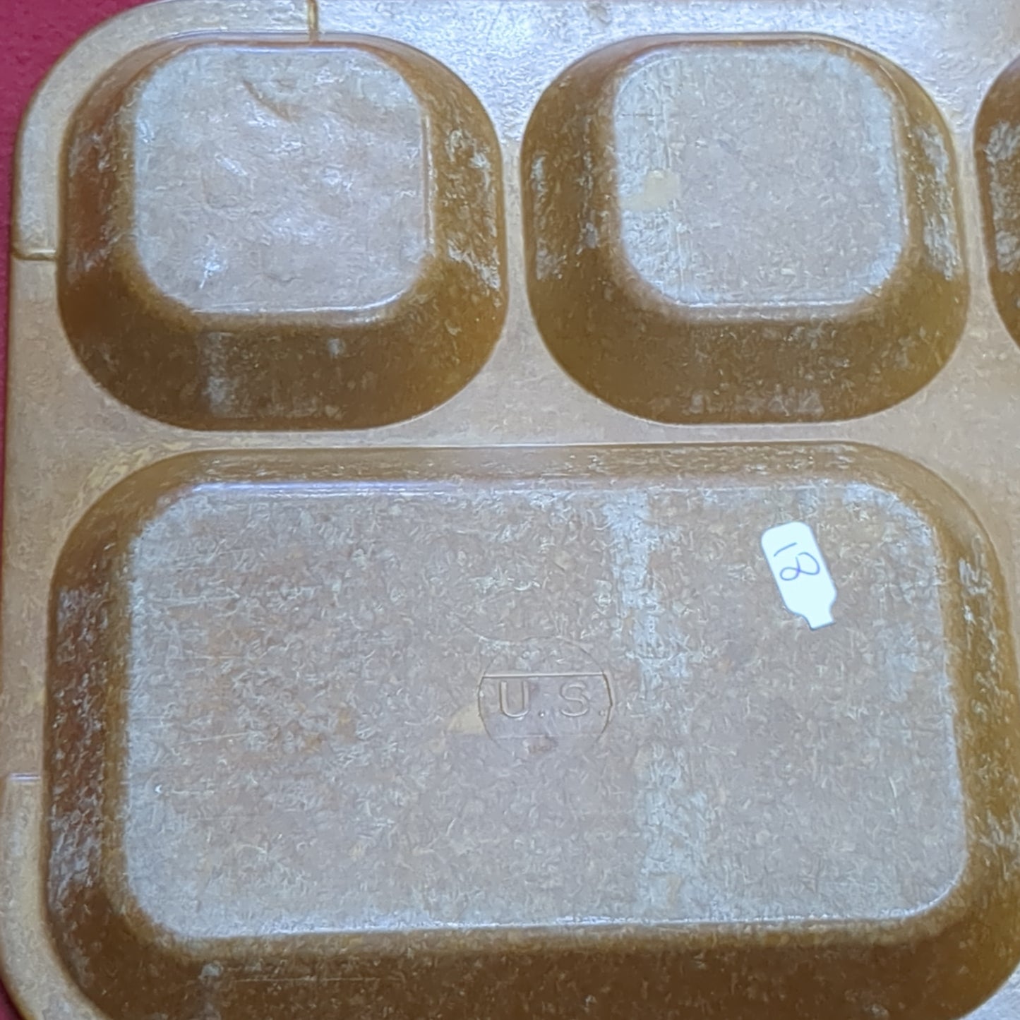 VINTAGE 1968 US Army Mess Hall Melamine Melmac Tray (12s (ab11-18)