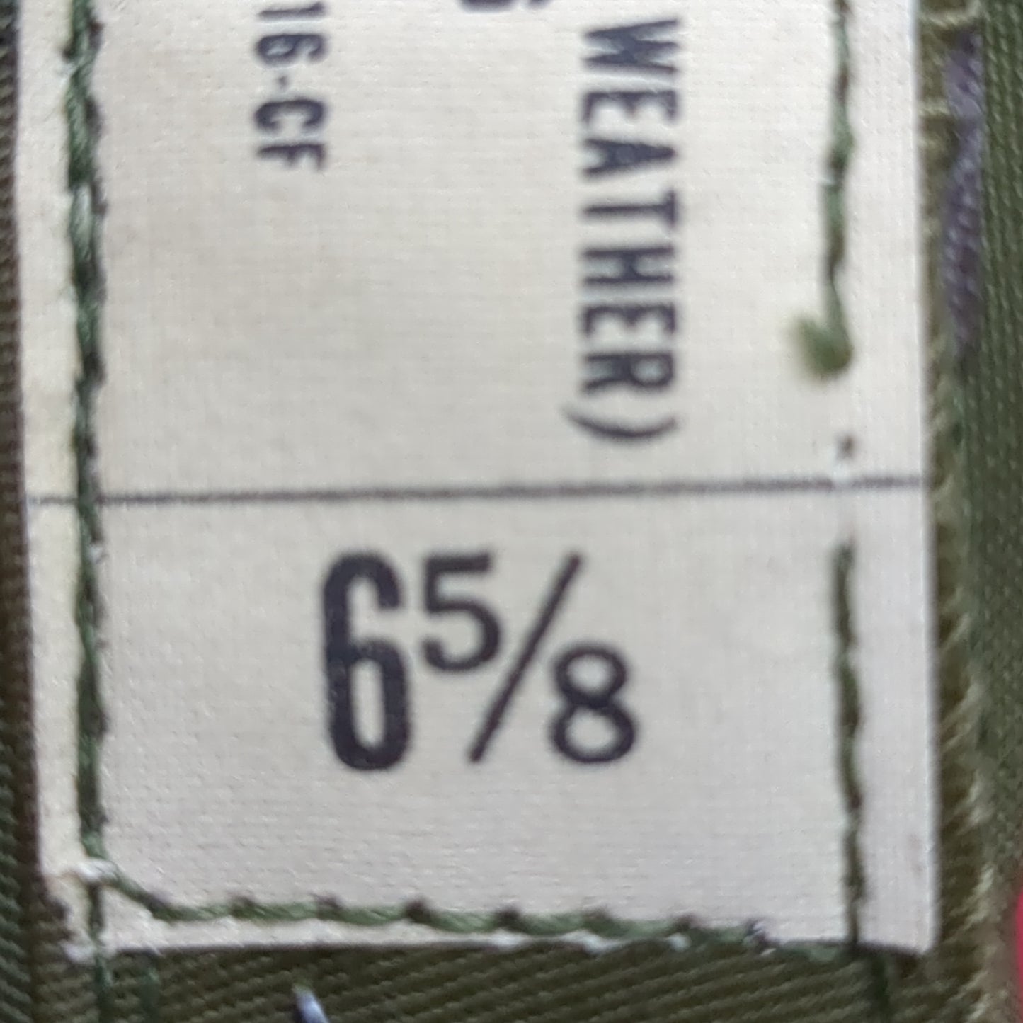 Vintage 6 5/8 Hot Weather OG-106 Army Field Cap (13s (ab12-5)