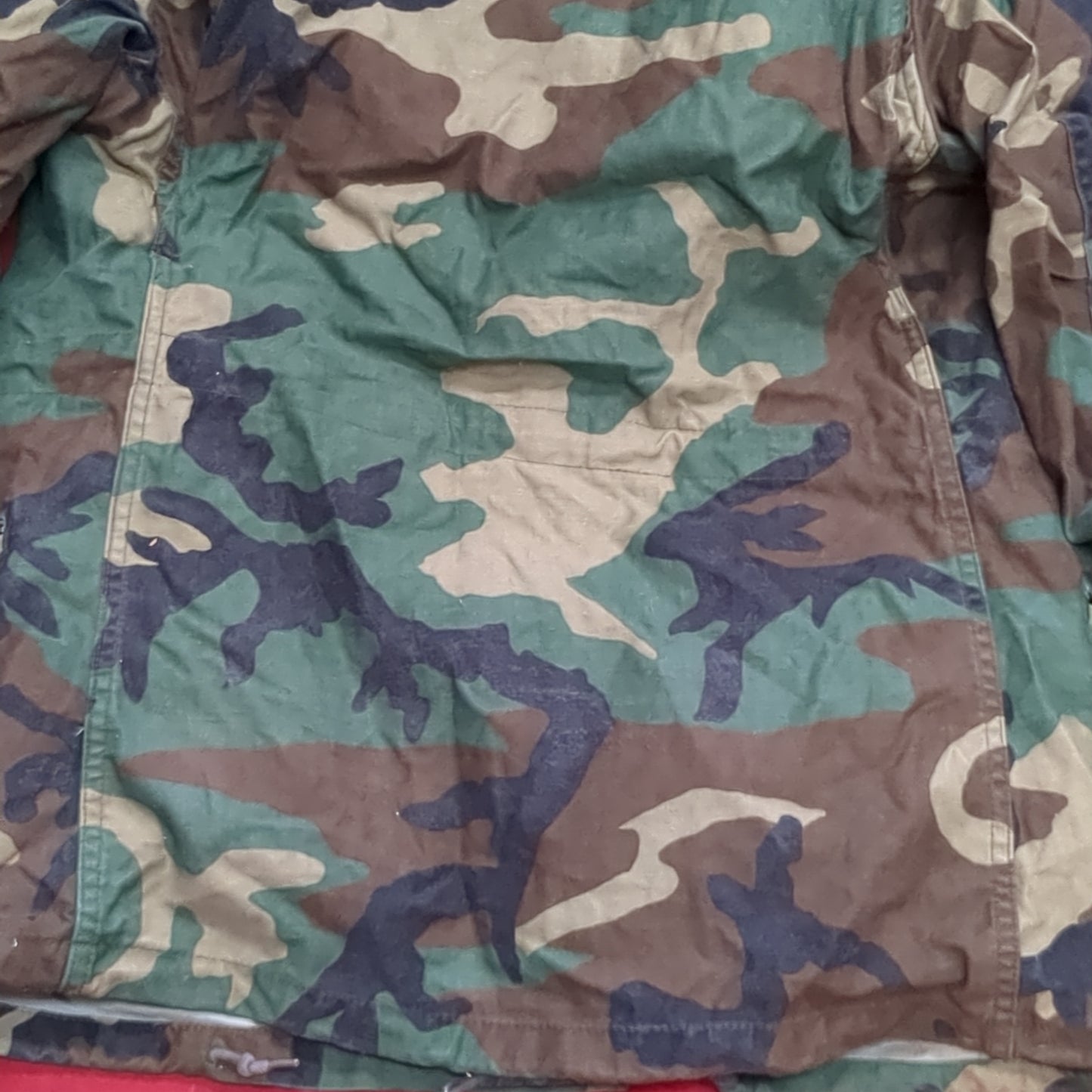 VINTAGE Small Short BDU Woodland Cold Weather Field Jacket (16s (ab07-14)