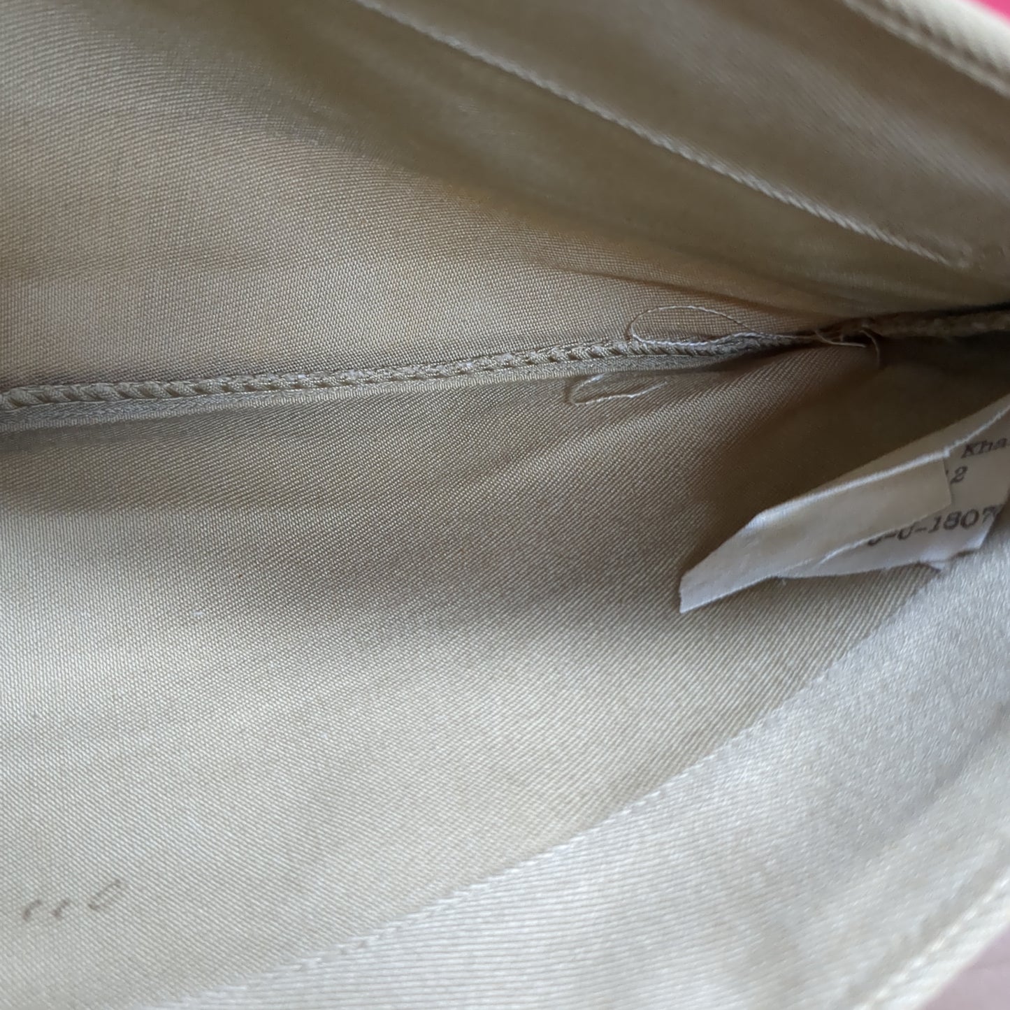 VINTAGE M-1950 7 1/8 Khaki Garrison No Piping Cap (22s ac15-15)