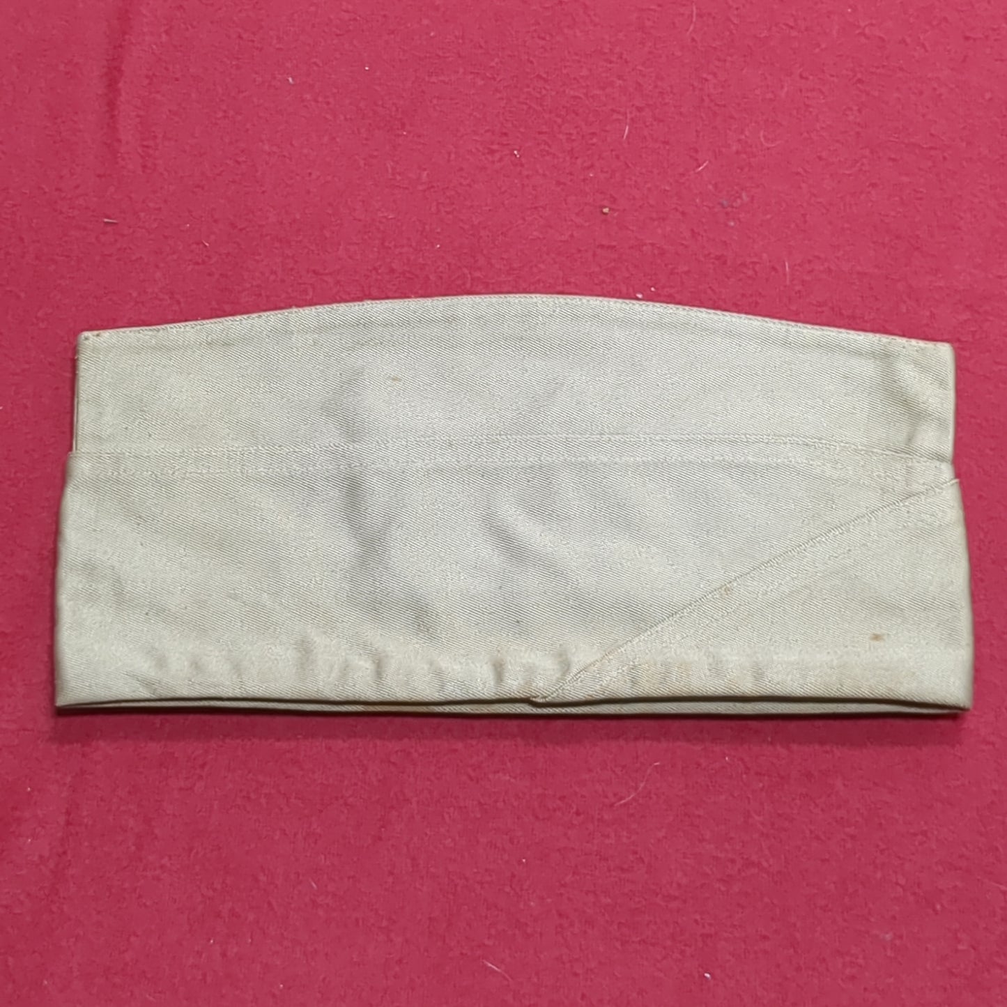 VINTAGE M-1950 7 Khaki Garrison No Piping Cap (22s ac15-6)