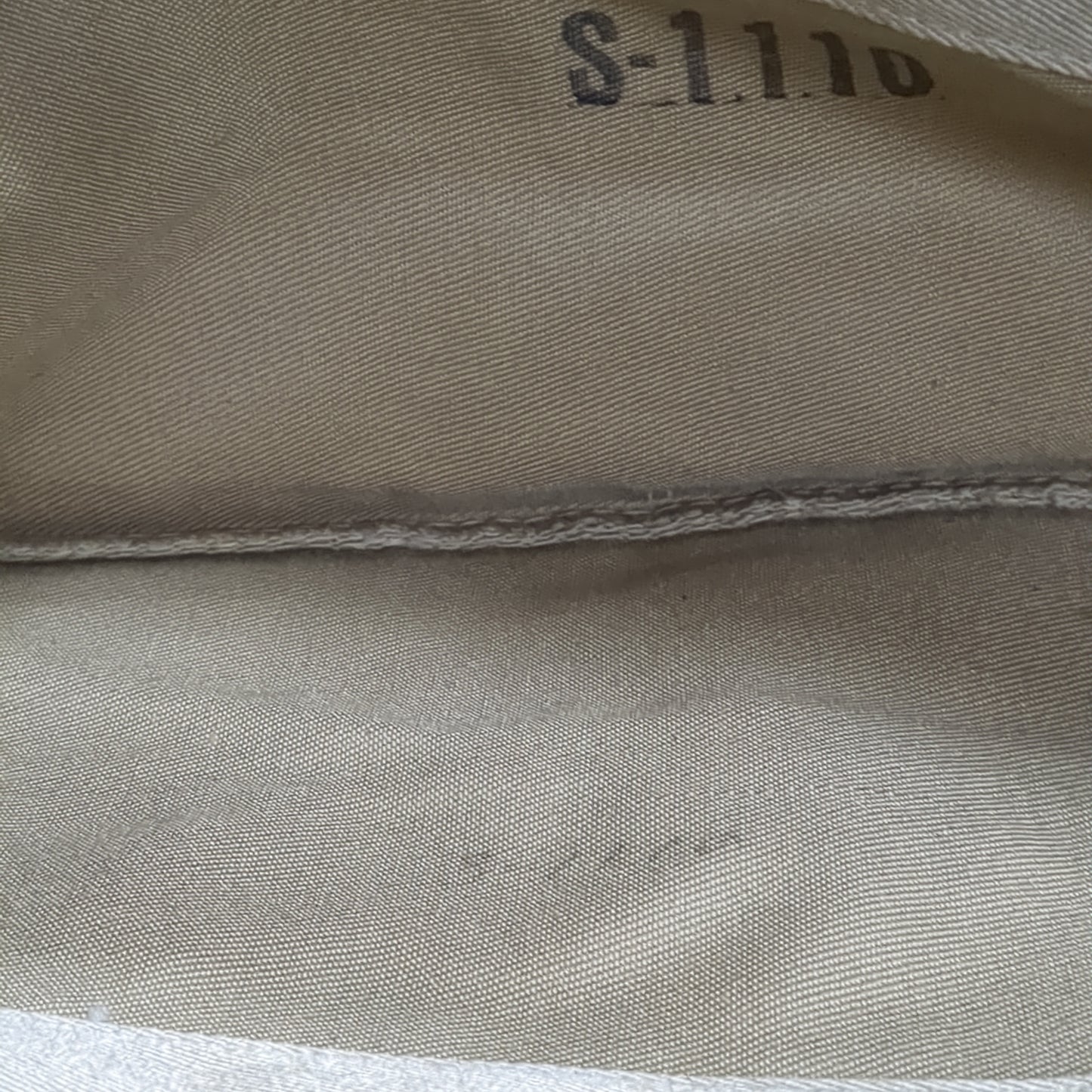 VINTAGE M-1950 7 Khaki Garrison No Piping Cap (22s ac15-6)