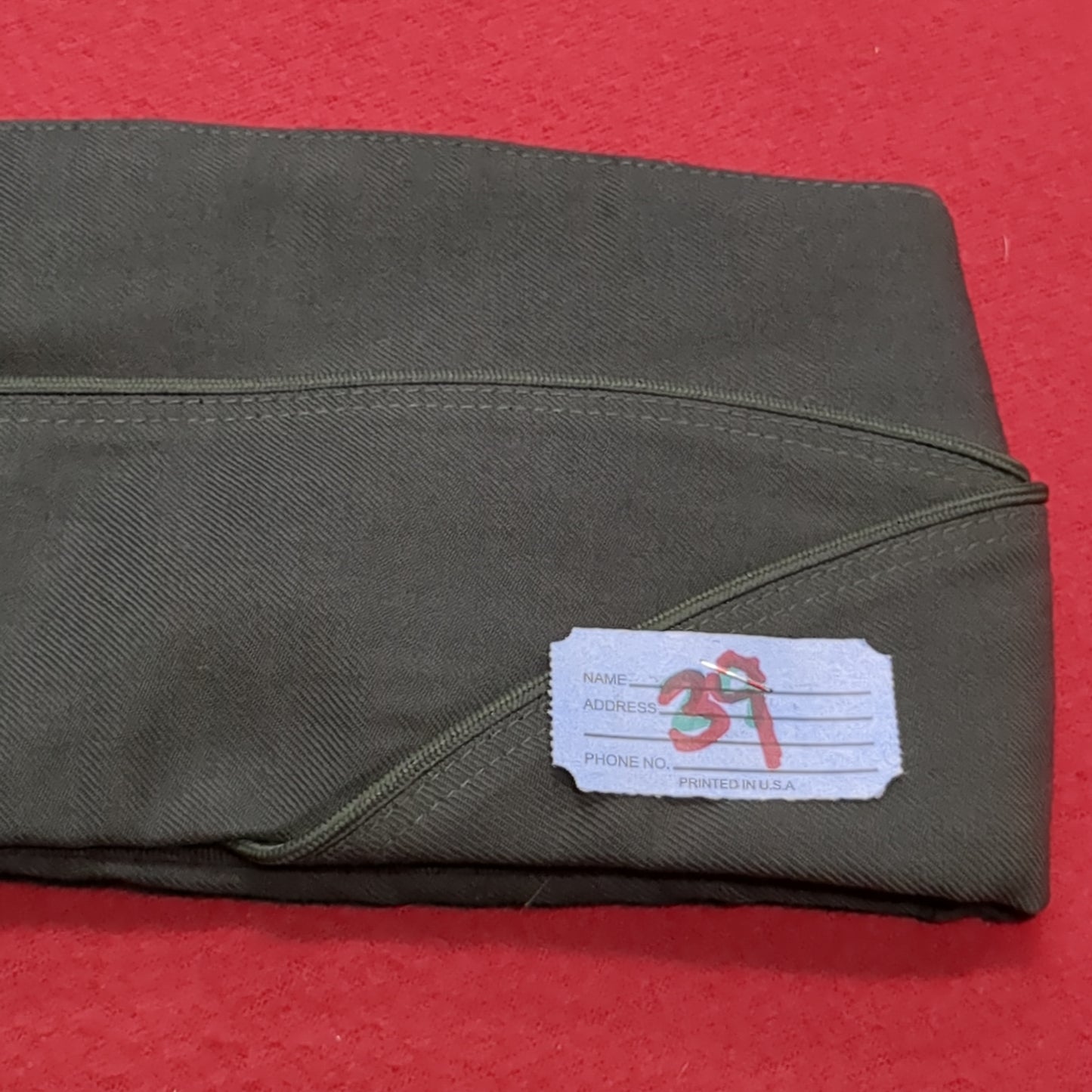VINTAGE 6 3/4 Serge AG-489 Men's Garrison Cap (23s ac10-39)