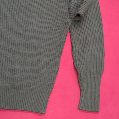 MITTS MITTS 38 Regular Service Olive Green Wool Sweater w Epaulettes (23s ac10-g113)