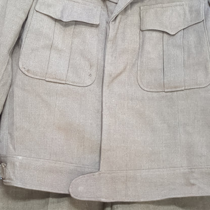 Set of US Army World War II Uniform Jacket Pants Cap (23s ac10-g114)