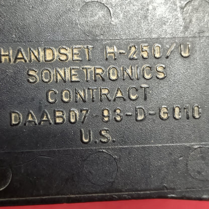 VINTAGE US Army Sonetronics H250-U 5 pin Handset Microphone (23s ac10-12)