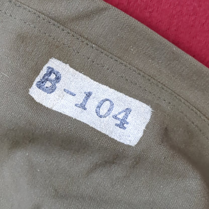 Korean War Era 1953 US Army Olive Green Cloth Barracks Clothing Bag (29s-ac12-g133)