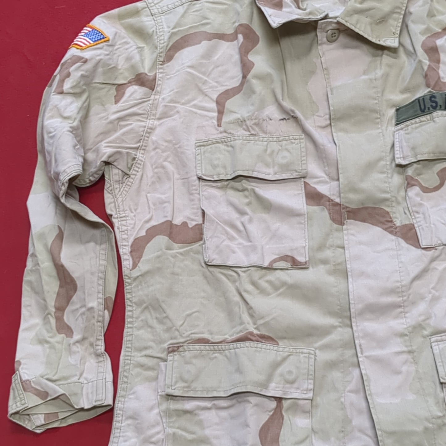US Army DCU Desert Camo Blouse Size Medium Regular (39CR cb12-19)