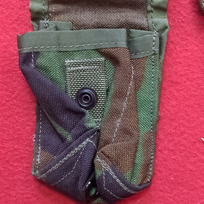 SET of 2 Woodland Hand Grenade Pouches Molle II (38CR cb01-44)