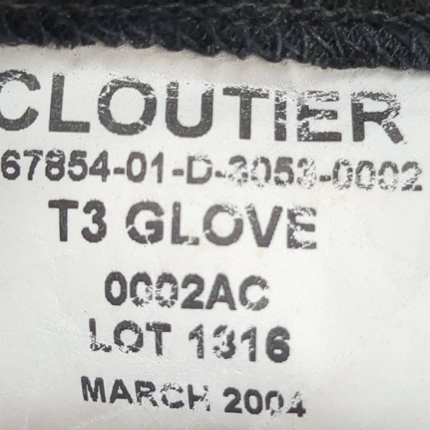 Pair of CLOUTIER Black Flyer Gloves Size Large (cb04-7)