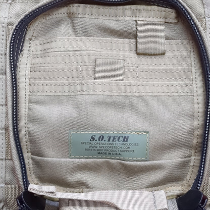 SO TECH Coyote Brown BLOCS Claw Padded Thigh Rig with Individual Medical Aid IFAK Pouch with Insert (30CR ca5-31)