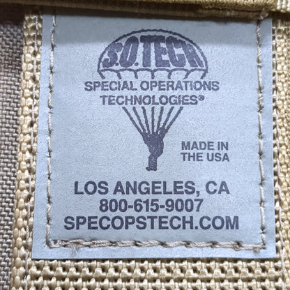 SO TECH Coyote Brown BLOCS Claw Padded Thigh Rig with Individual Medical Aid IFAK Pouch with Insert (30CR ca5-31)