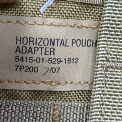 NEW (no tag) Pair of Coyote Horizontal Pouch Adapter (31CR ca6-58)