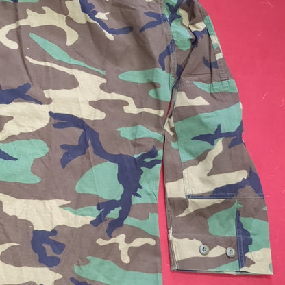 US Army MEDIUM LONG Uniform Top Warm Weather BDU Woodland Pattern (10CR ca8-10)