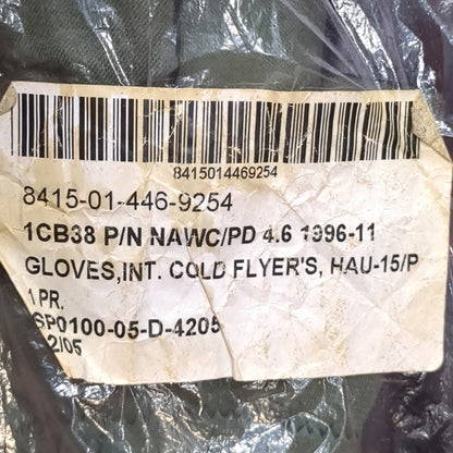 NOS Men's  HAU-15/P Flyer's Intermediate Cold Weather Gloves (cb03-AUG248)
