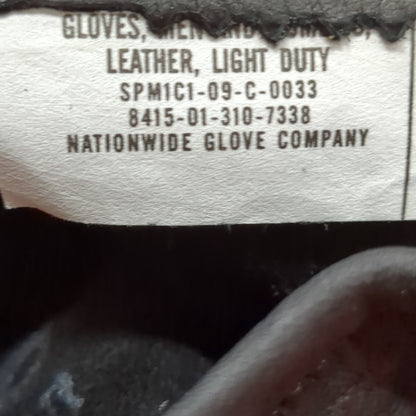Pair of Black Leather Cold/Wet Weather Gloves Size 5 (cb03-AUG252)