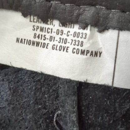 Pair of Black Leather Cold/Wet Weather Gloves Size 5 (cb03-AUG253)
