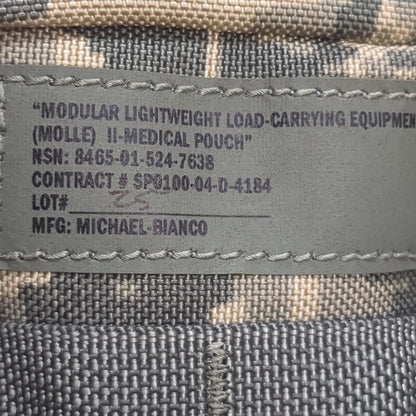 US Army Load Carrying Medical Pouch UCP ACU Molle II Excellent Condition (fb12-AUG268)