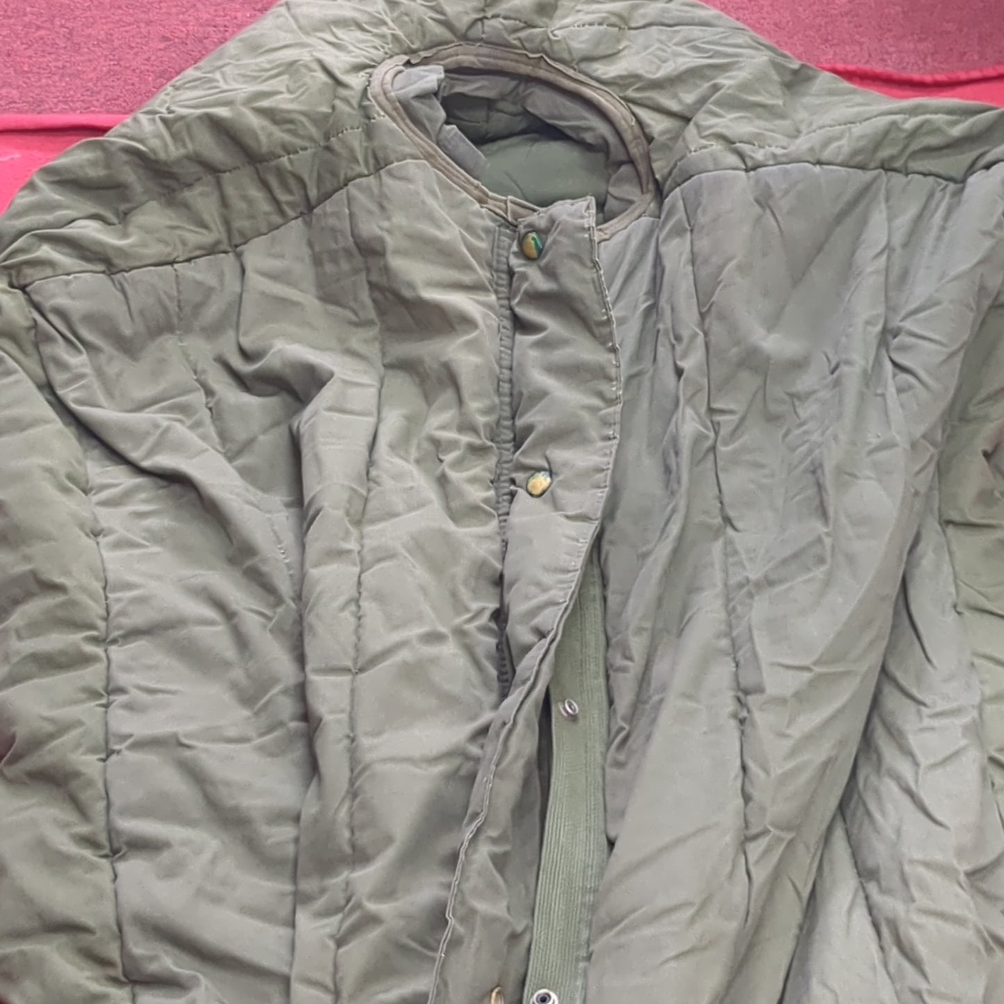 1980s USGI Intermediate Cold Weather Sleeping Bag Olive Green OD (15cc-AUG334)