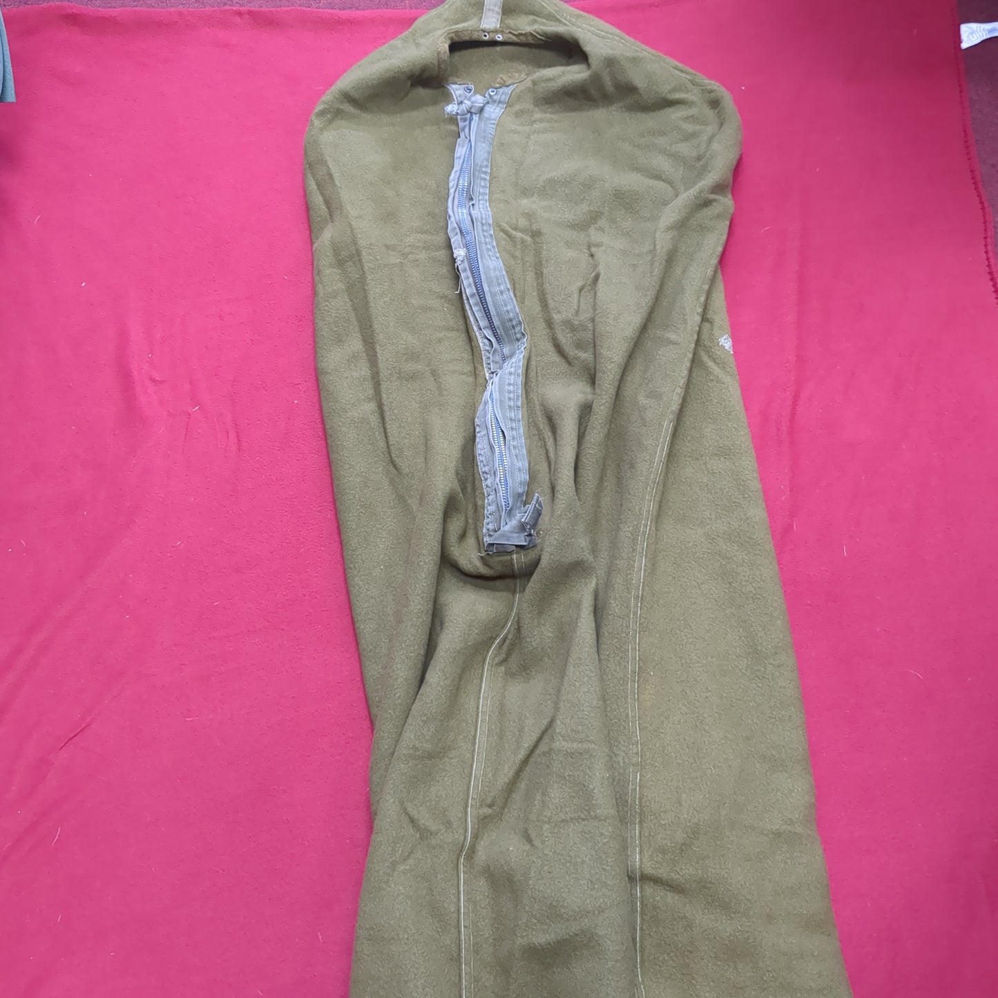 US Army Pilgrim Curtain CO. Wool Sleeping Bag OD Green (BB13-AUG342)