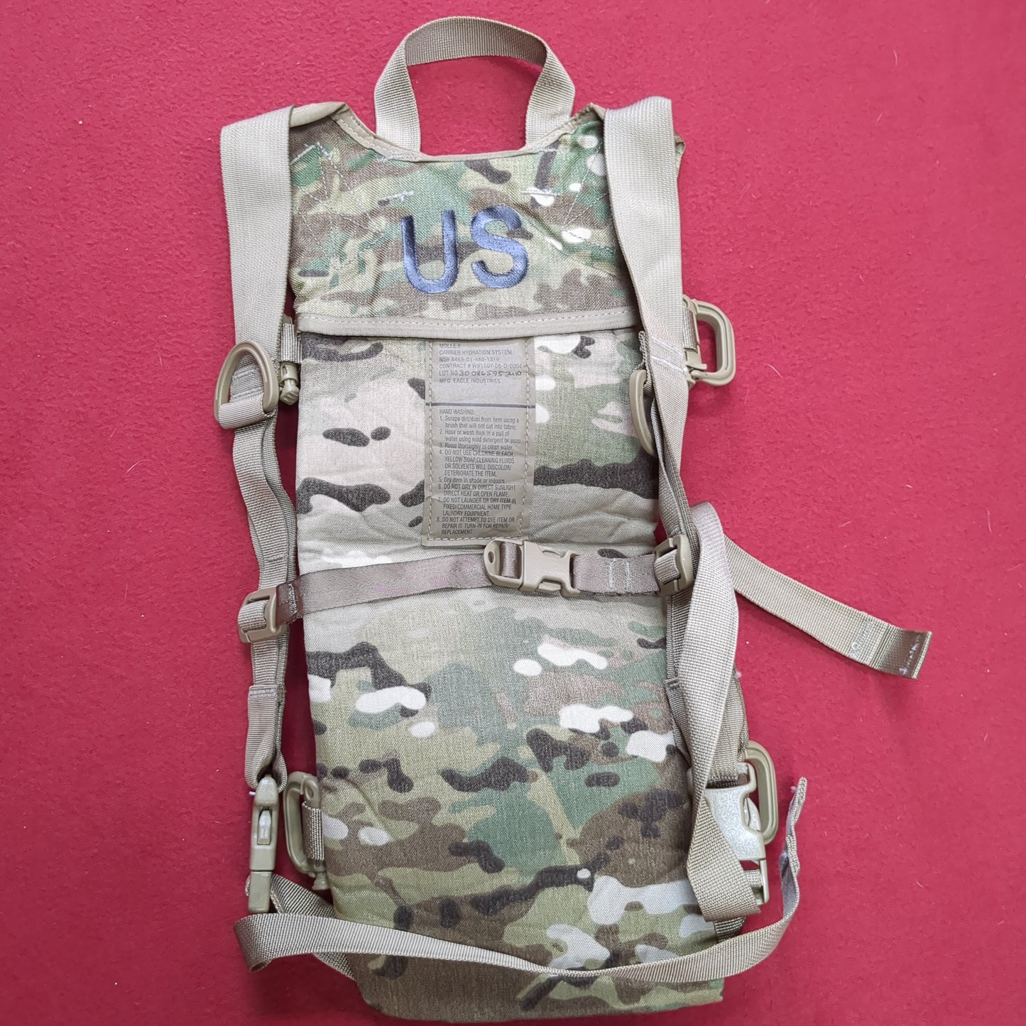 US Army Issued Tactical MOLLE Hydration 3L *carrier Only*  Good Condition (08o- db01-AUG350)
