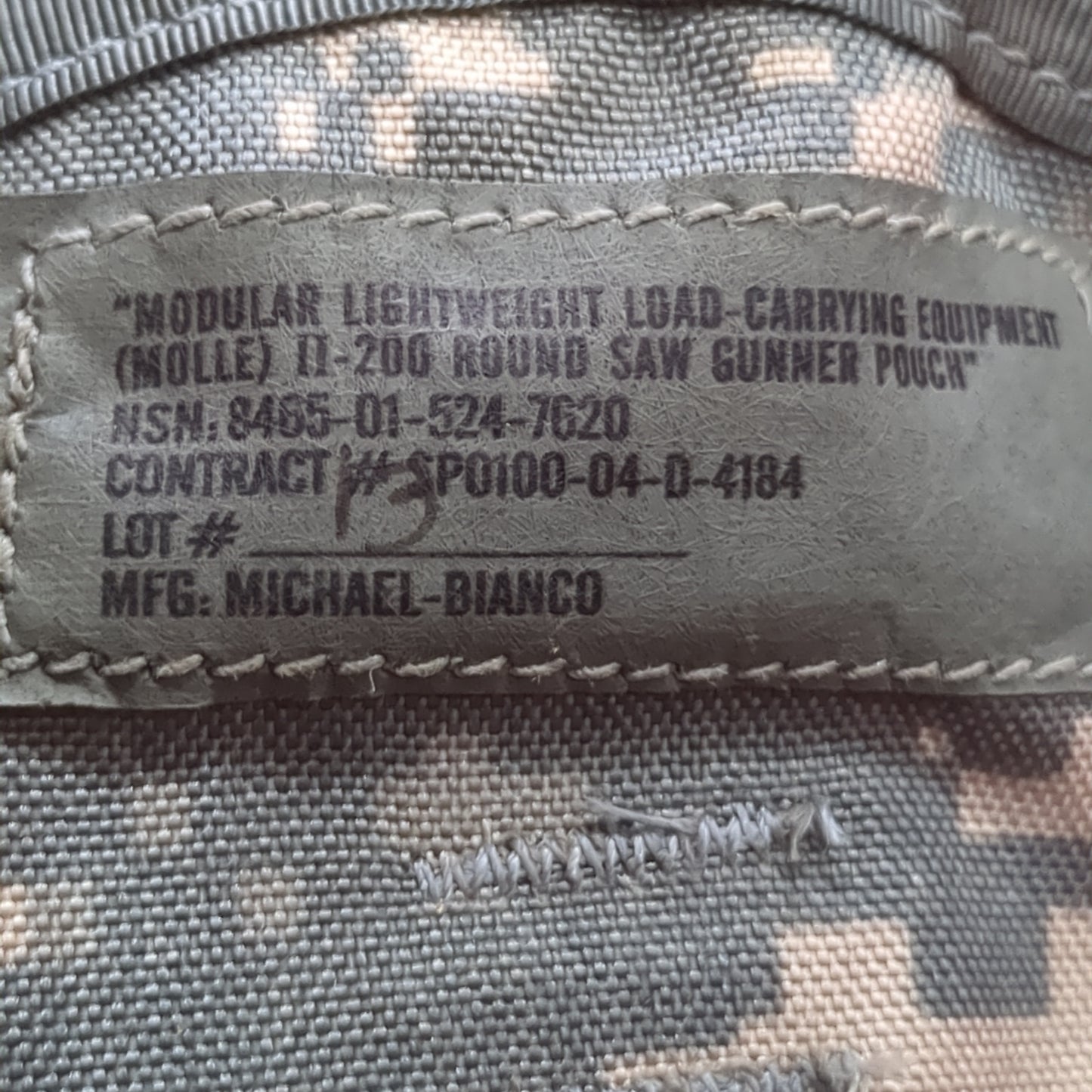 US Army UCP Modular Lightweight Load Carrying Equipment Pouch Molle II ACU Digital Excellent Condition (fb12-AUG352)