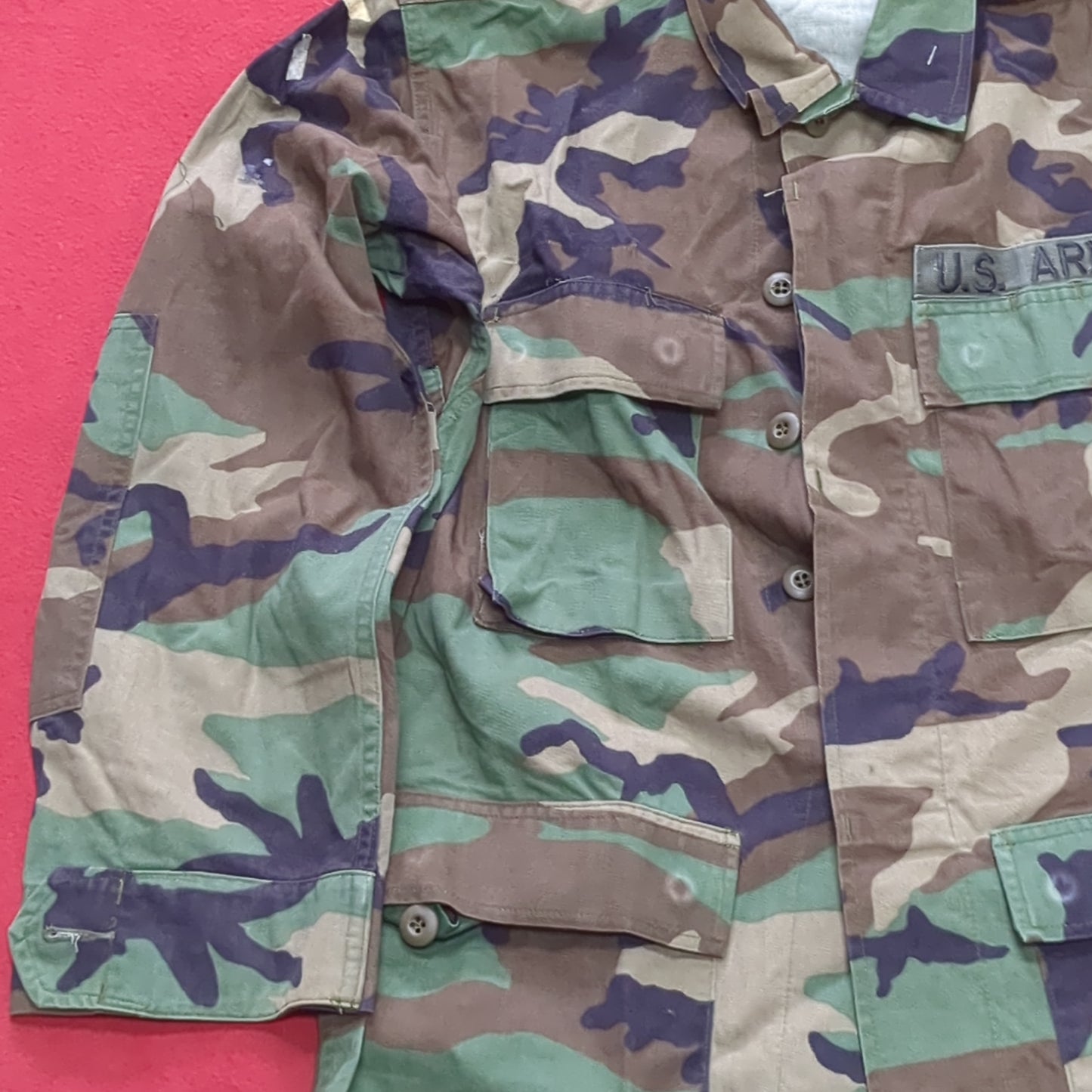 US Army SMALL REGULAR Uniform Top BDU Woodland Pattern (09 cb5-CR1)