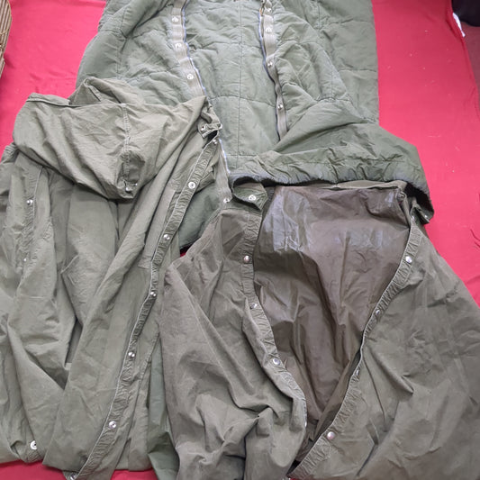 RARE 1959 Dutch Layered Sleeping Bag Slaapzak M58 W/ Internal And External Sleeping Bag Binnenslaapzak Military Surplus KL Leger (BA05-AUG333)