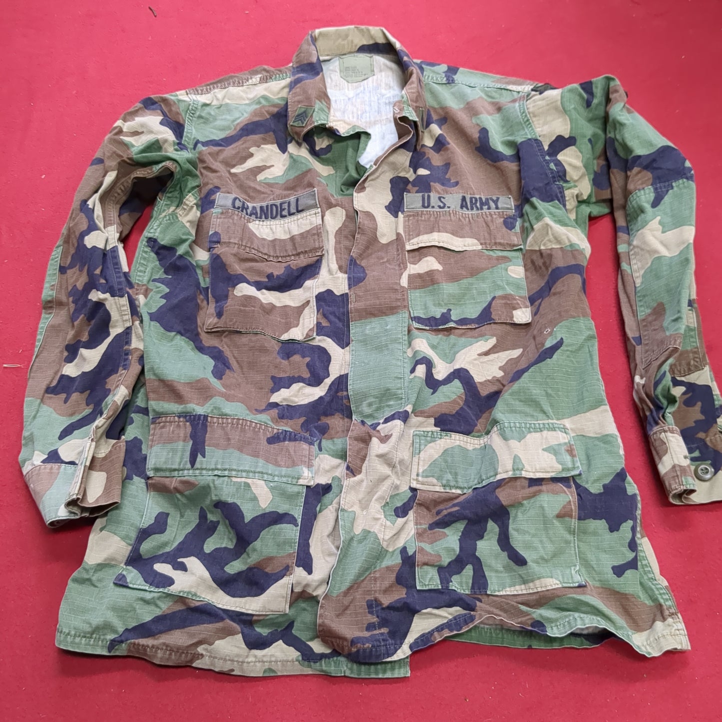 US Army LARGE EXTRA-LONG Uniform Top BDU Woodland Pattern (fa14-01)