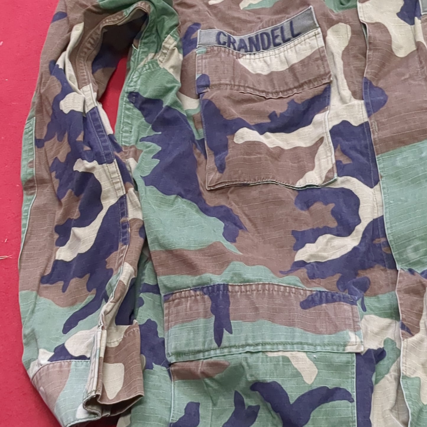 US Army LARGE EXTRA-LONG Uniform Top BDU Woodland Pattern (fa14-01)