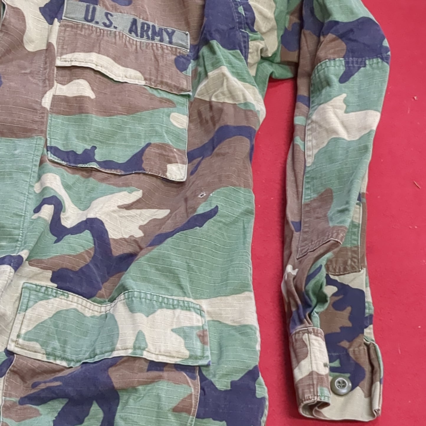 US Army LARGE EXTRA-LONG Uniform Top BDU Woodland Pattern (fa14-01)