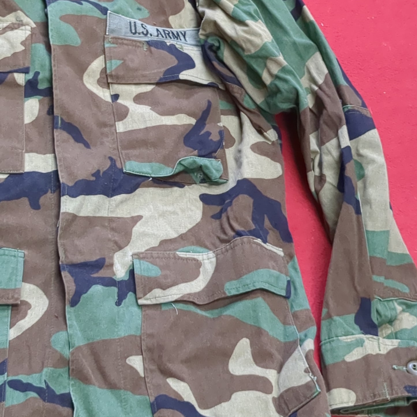 US Army US Army SMALL REGULAR Uniform Top BDU Woodland Pattern (03cc cb7-20)