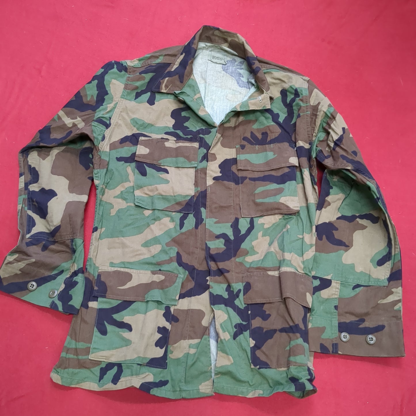 US Army MEDIUM LONG Uniform Top BDU Woodland Pattern (05cc cb8-13)