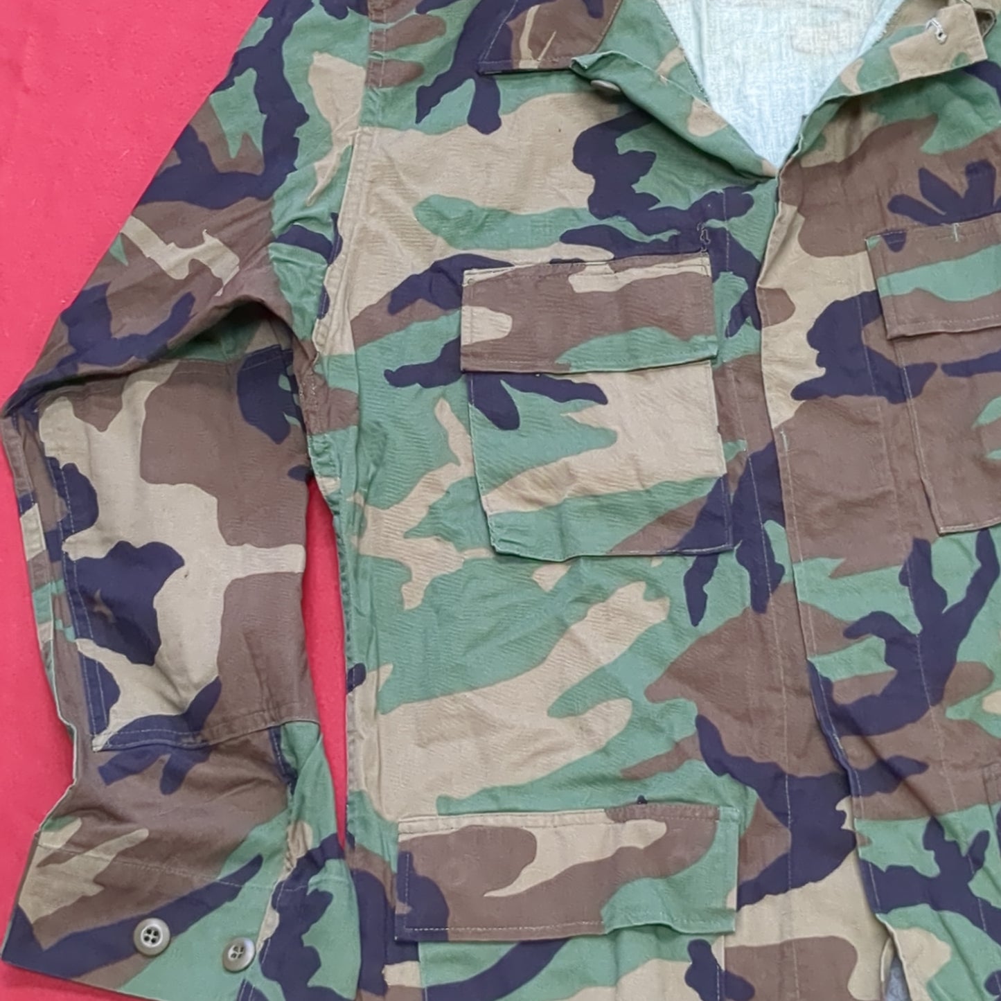 US Army MEDIUM LONG Uniform Top BDU Woodland Pattern (05cc cb8-13)