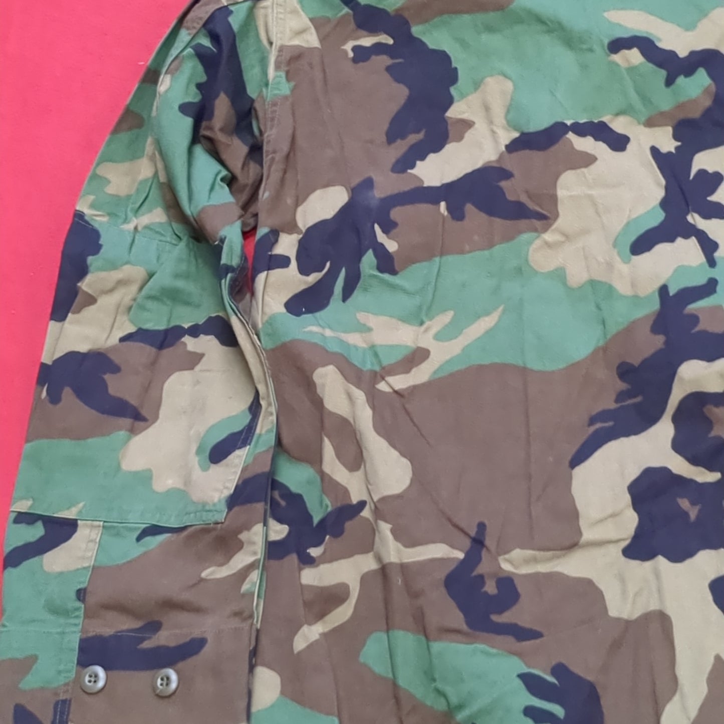 US Army MEDIUM LONG Uniform Top BDU Woodland Pattern (05cc cb8-13)