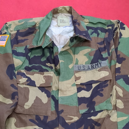 US Army US Army MEDIUM LONG Uniform Top BDU Woodland Pattern (05cc cb8-09)