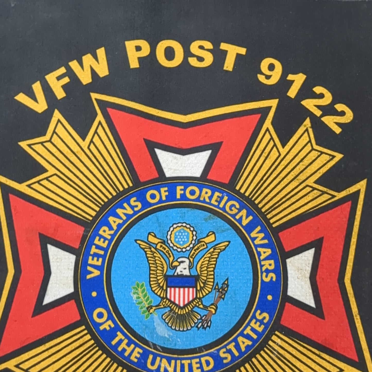 VFW Post 9122 Rubber Mat 13" x 13" (06cc ca9-j275)