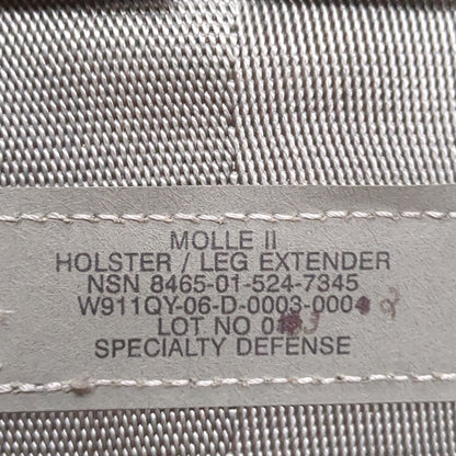 US Army Modular Lightwright Load Carrying Equipment Holster/Leg Extender Molle 7345 (09cc ca10-69)
