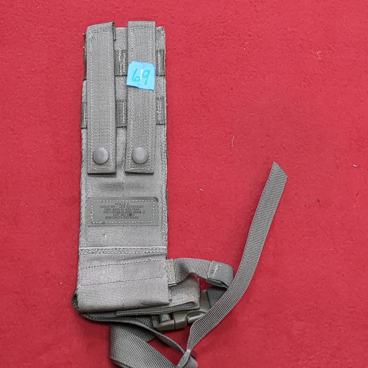 US Army Modular Lightwright Load Carrying Equipment Holster/Leg Extender Molle 7345 (09cc ca10-69)