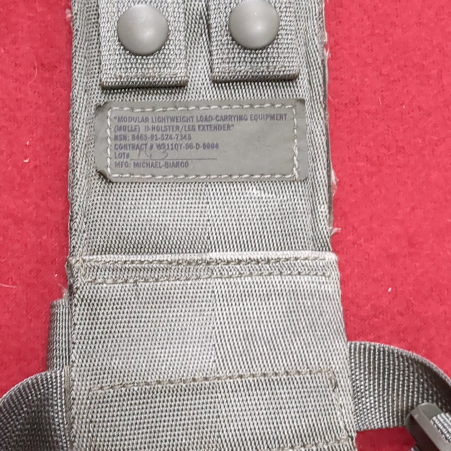 US Army Modular Lightwright Load Carrying Equipment Holster/Leg Extender Molle 7345 (09cc ca10-68)
