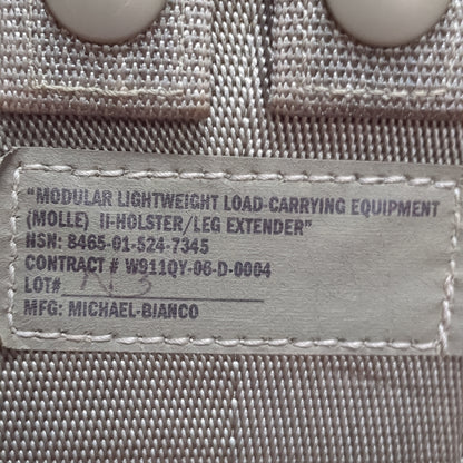 US Army Modular Lightwright Load Carrying Equipment Holster/Leg Extender Molle 7345 (09cc ca10-68)