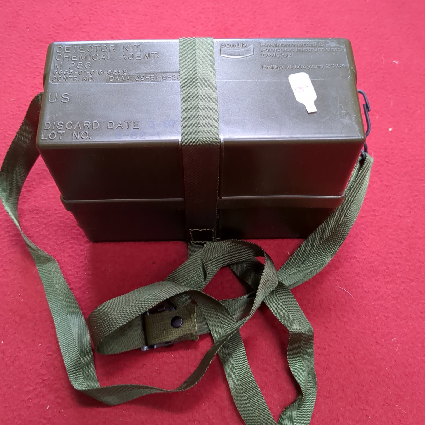 US Army M256A1 Chemical Detector Kit Complete in Box (11cc ca12-09)