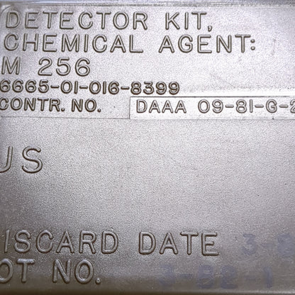US Army M256A1 Chemical Detector Kit Complete in Box (11cc ca12-09)