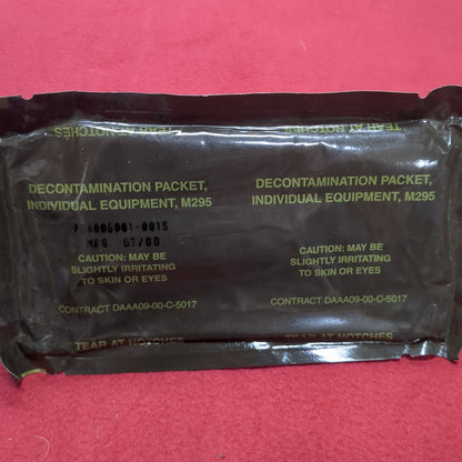 US Army M295 Individual Equipment Decontamination Packet (11cc ca12-10)